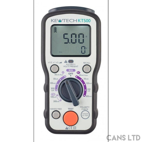 Kewtech KT500 RCD Tester - CANS LTD