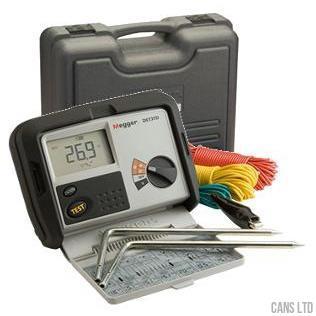 Megger DET3TD 2 & 3 Terminal Earth Tester Digital Display with Case and Kit - CANS LTD
