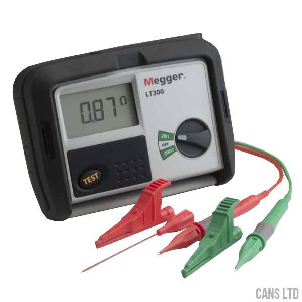 Megger LT300 High Current Loop Tester (with Fused Leads & Clips) - CANS LTD