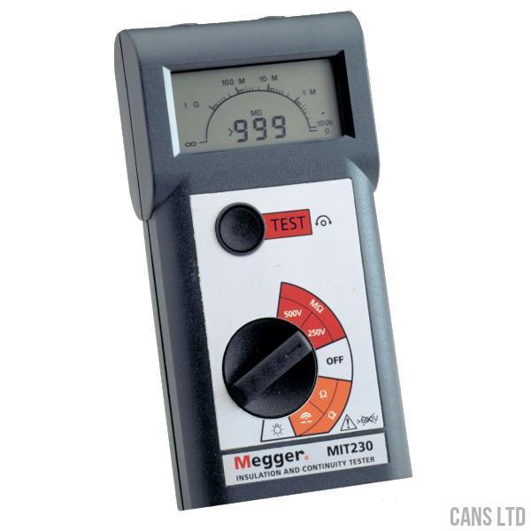 Megger MIT230 Lightweight Insulation & Continuity Tester - CANS LTD