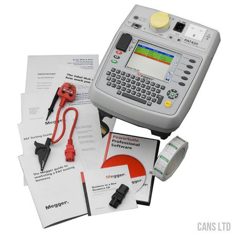 Megger PAT 420 BIAB PAT Tester with On-board Data Storage - CANS LTD